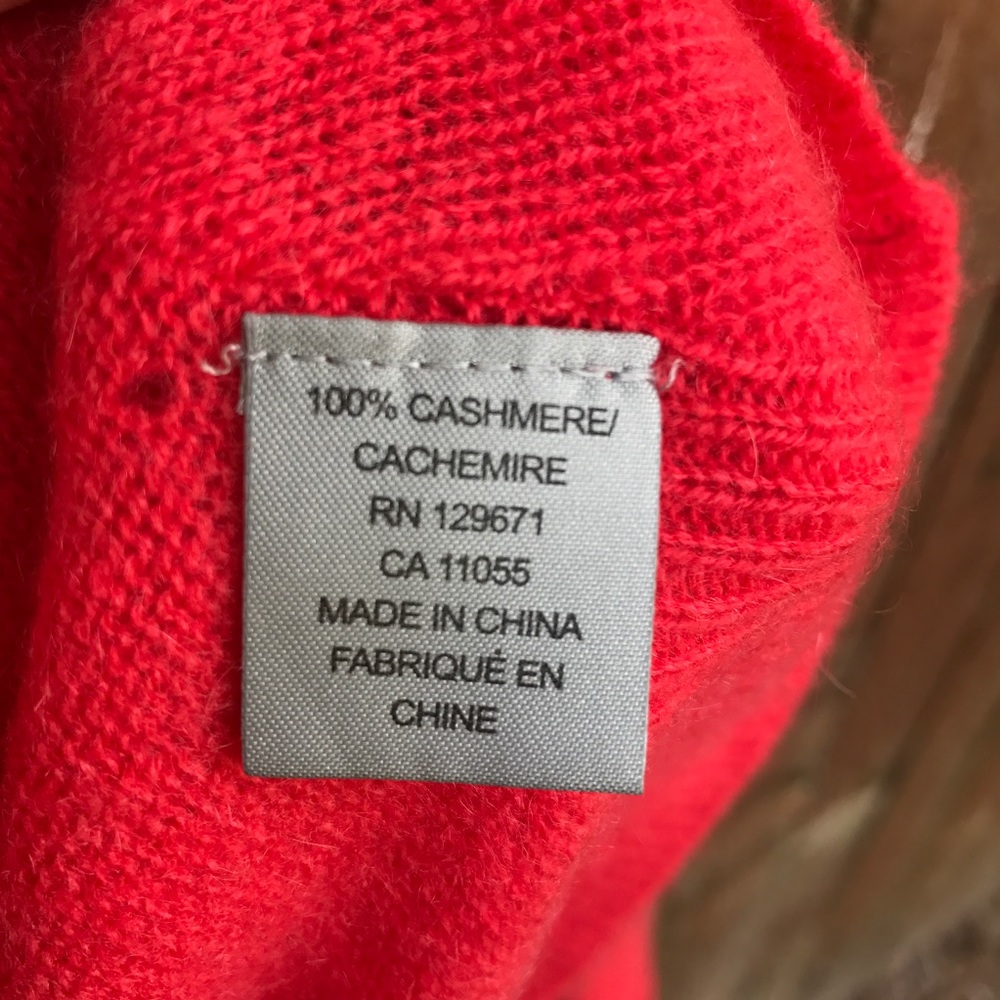 Cashmere pink high low 360 sweater L fall cute - Picture 4 of 8